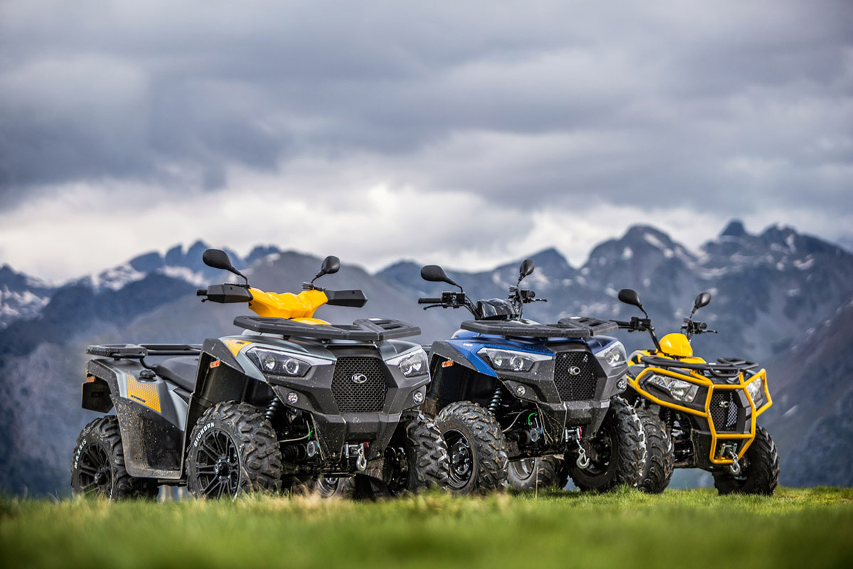 Los quads de KYMCO en Zaragoza: MXU 300, 550 y 700