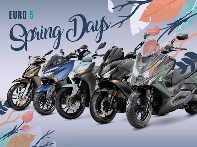 Spring Days. Motos, ciclomotores y scooters con descuentos de hasta de 500€.